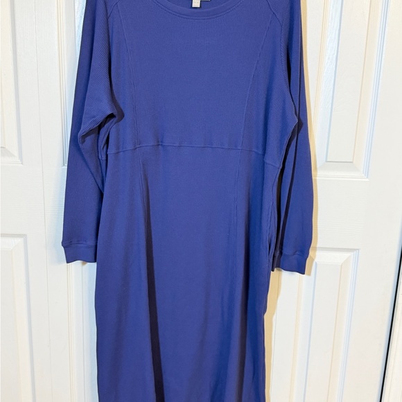 Lot of 3 Woman Within Midi Dresses pockets in Purple, Blue & Green Sz 22/24 - Picture 9 of 16